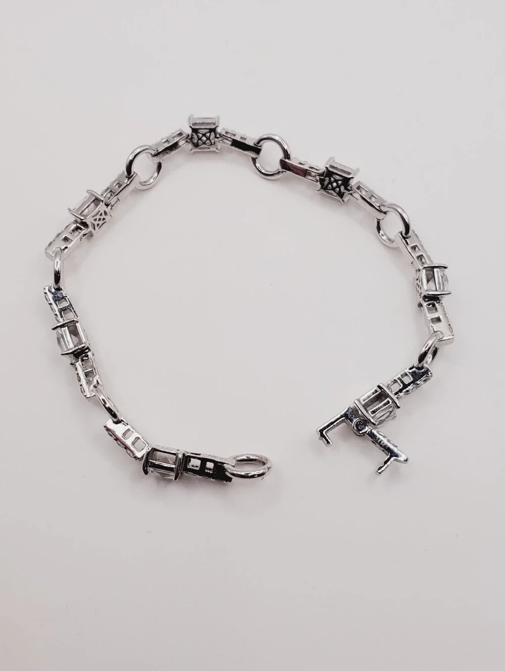 925 Sterling Silver Circle Link Bracelet